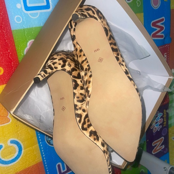 Brand new Halogen Ashlee Leopard Print Booties (Genuine Calf Hair)-Size 10 - Picture 4 of 6